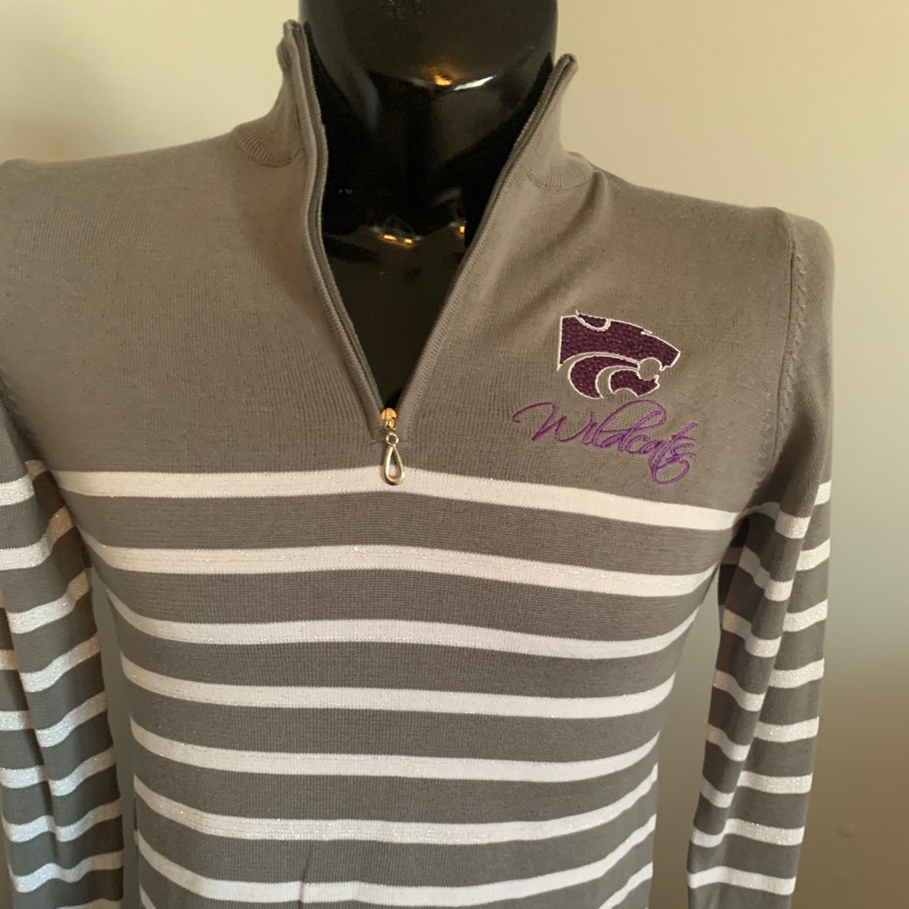 3/4 Zip K-State Sweater